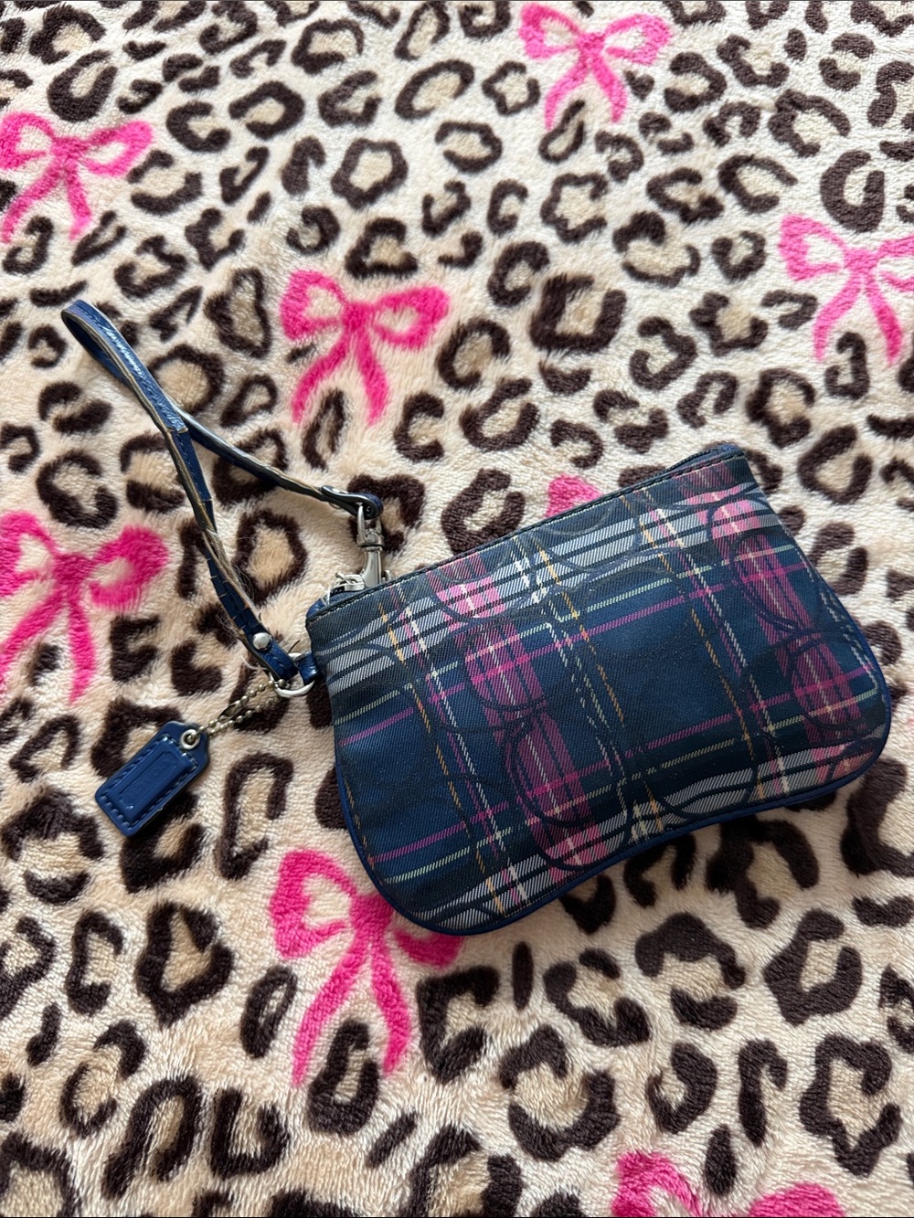 Coach Tartan wristlet